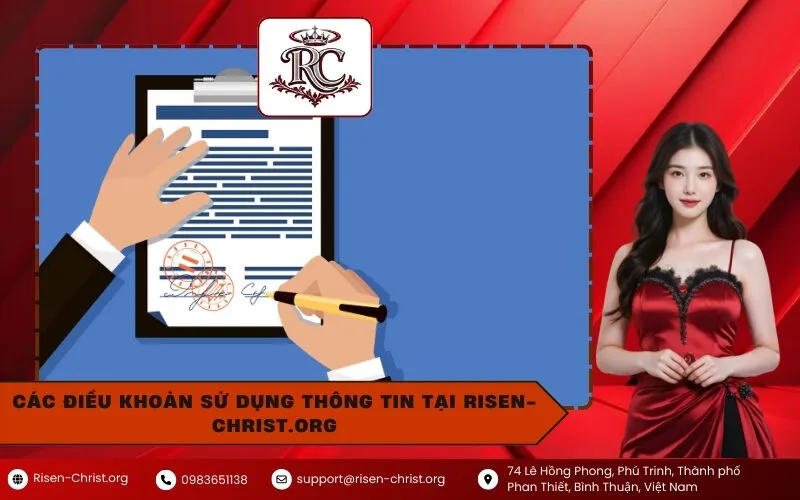 Các Điều Khoản Sử Dụng Thông Tin Tại risen-christ.org