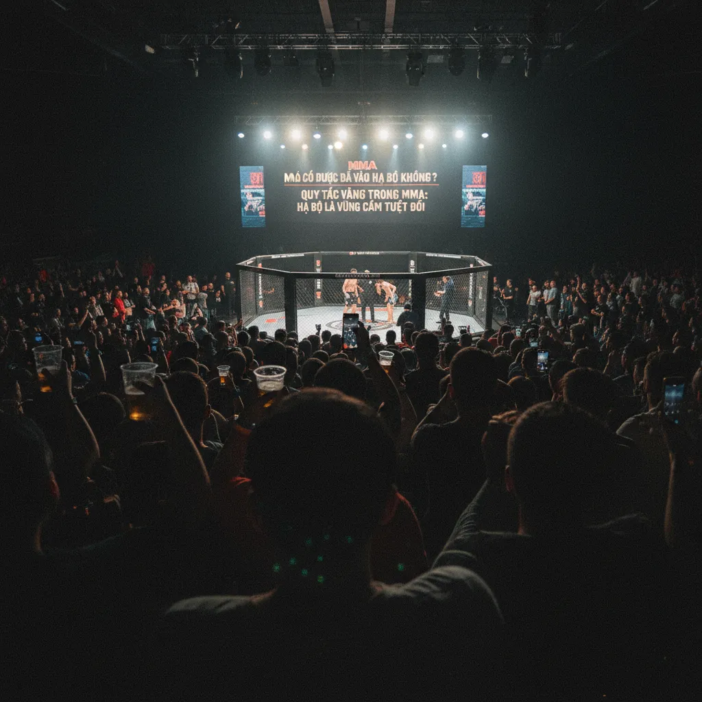 Một tình huống phạm lỗi đá vào hạ bộ trong lịch sử MMA